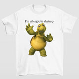 Shrimp Allergy Turtle Meme T-Shirt Quirky and Fun Design for Casual Wear