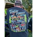 Side by Side UTV Sunday Funday tee shirt Polaris can-am rzr x3 ranger sceneclothing