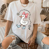 Silly Goose On The Loose Tshirt Sweatshirt Hoodie, Silly Goose Shirts, Funny Graphic Shirt, Cute Goose Sweatshirt, Unisex Sweater Pullover Tee