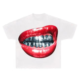 Slip Gillz Silver T-shirt Gothic Harajuku Slip Goth Y2k Clothing