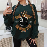 Sonia Samra Custom Name No Rest For The Women 8 Ball Sweatshirt, Trendy Feminist Girl Power T-shirt, Equal Rights Hoodie  , Unisex Graphic Tee, Smooth Fabric, Aesthetic Streetwear Vibe