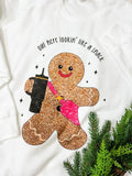 Sparkly Gingerbread Graphic Top