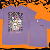 Spooky Vibes Halloween Comfort Colors Double Sided T Shirt