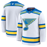 St. Louis Blues Fanatics Away Premium Jersey - White Style 1