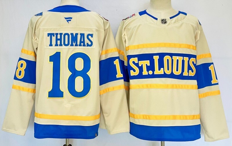 St. Louis Blues #18 Robert Thomas Style 1