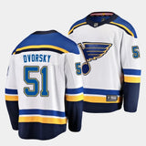 St. Louis Blues #51 Dalibor Dvorsky Away White Jersey 2023 NHL Draft