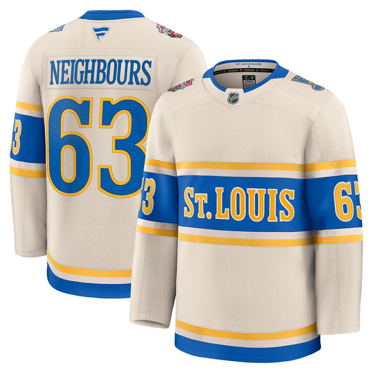 St. Louis Blues #63 Jake Neighbours 2025 Winter Classic