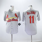 St. Louis Cardinals #11 Paul DeJong Cardinals 11 Gray Fan