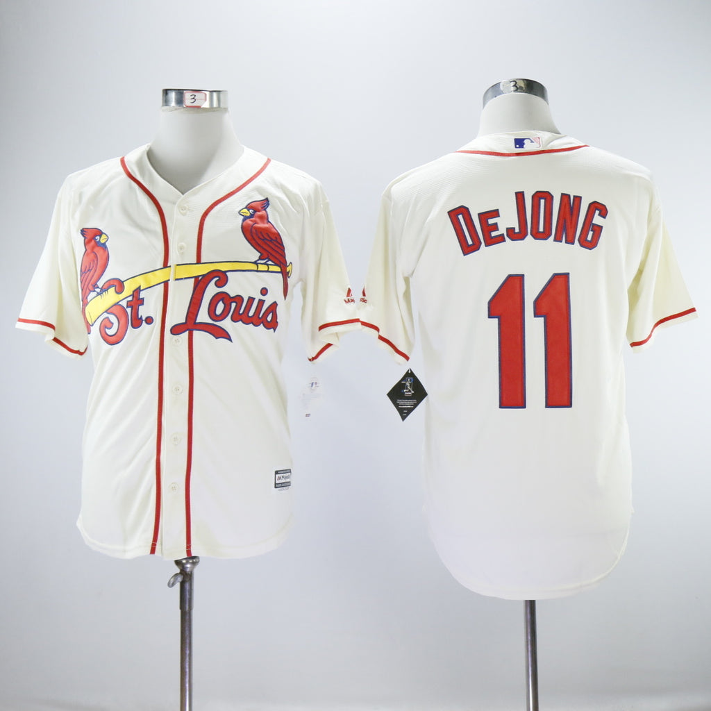 St. Louis Cardinals #11 Paul DeJong Cardinals 11 Off-White Fan