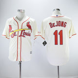 St. Louis Cardinals #11 Paul DeJong Cardinals 11 Off-White Fan