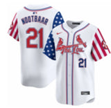 St. Louis Cardinals #21 Lars Nootbaar Red Edition Adult