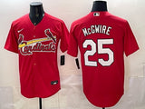 St. Louis Cardinals #25 Dexter Fowler Red Adult Style 2