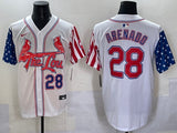 St. Louis Cardinals #28 Nolan Arenado Red Edition Adult Style 1