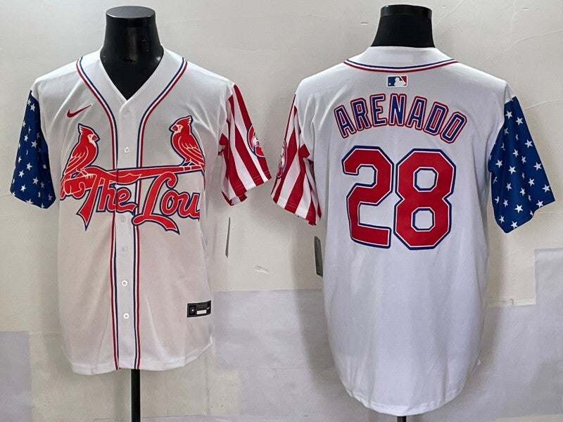 St. Louis Cardinals #28 Nolan Arenado Red Edition Adult Style 2