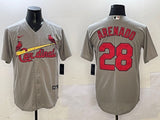 St. Louis Cardinals #28 Nolan Arenado Red Fan Edition Style 3