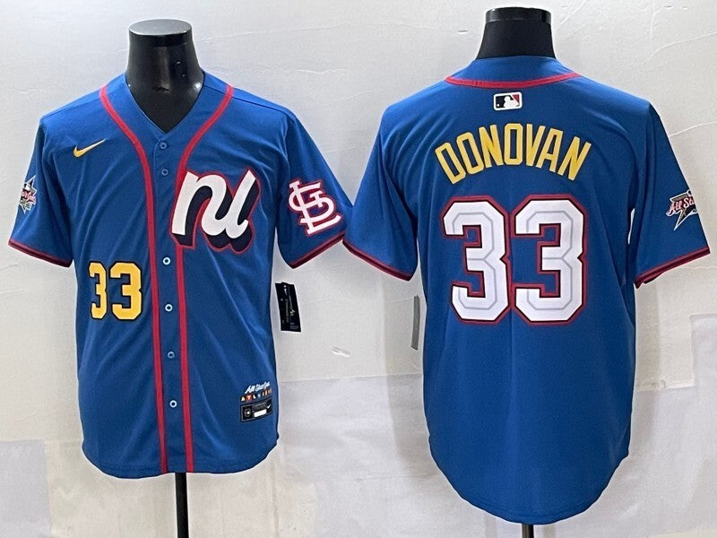 St. Louis Cardinals #33 Brendan Donovan Red 25 All-Star