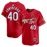 St. Louis Cardinals #40 Willson Contreras City Connect Limited Jersey - Red