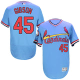 St. Louis Cardinals #45 Bob Gibson Cardinals Blue #45
