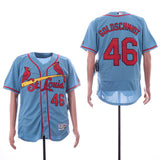 St. Louis Cardinals #46 Paul Goldschmidt Cardinals 46 Light Blue Elite Baseball Jersey