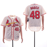 St. Louis Cardinals #48 Harrison Bader Cardinals 48 Off-White Elite