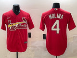 St. Louis Cardinals #4 Yadier Molina Red Fan Edition