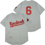 St. Louis Cardinals #6 Stan Musial Cardinals 6 Hemp Gray 1956 Retro