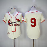 St. Louis Cardinals #9 Cardinals 9 Off-White 1946 Retro