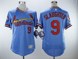 St. Louis Cardinals #9 Enos Slaughter Cardinals 9 Blue Pullover Inverted