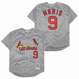 St. Louis Cardinals #9 Maris Cardinals 9 Hemp Gray 1967 Retro Style 1