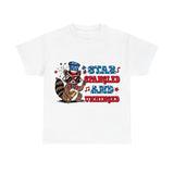 Star Spangled and Unhinged  Patriotic Raccoon 4th of July Shirt
