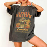 Stars Hollow Comfort Colors Shirt, Stars Hollow Connecticut, Book lover shirt, Bookish tee, Inspired by Stars Hollow E9DR0