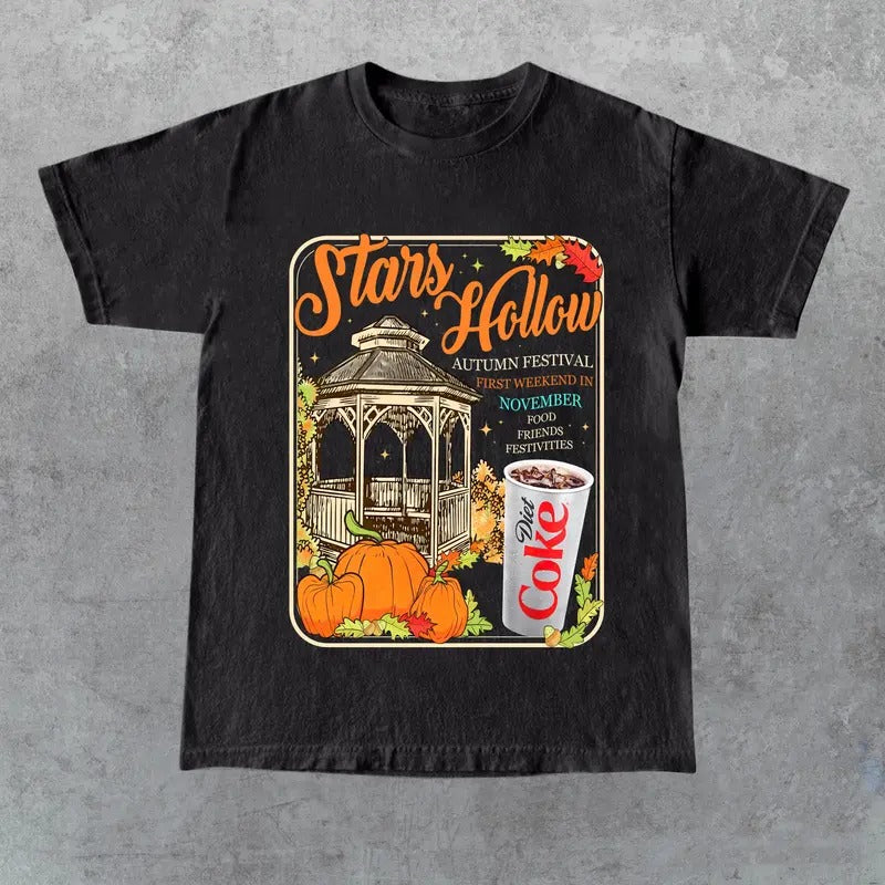 Stars Hollow Connecticut 1779 Shirt, Gilmore Girls Shirt, Autumn T-shirt, Coke Diet, Full Color, For Men, For Women