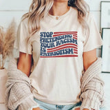 Stop Pretending Your Racism Is Patriotism Shirt, Pro Immigration Shirt, Liberal Tee, Democrat Shirt, Political Shirt Democrats, Not My President