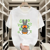 Street - style Graphic Tee |   Cool Bunny Print, Soft Cotton for Weekend Hangouts
