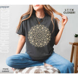 Subtle Anti Fascist FDT Mandala Political Tee, Comfort Colors 8647 Fuck Trump Fascism Shirt, Gift For Pro Choice Feminist Democrat Activist