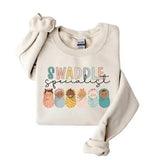 Swaddle Specialist Crewneck Sweatshirt, Labor and Delivery Sweatshirt, NICU Nurse Sweatshirt, Mother Baby Unit Crewneck Tops Underwear Cotton Casual