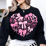 Coquette Valentine Heart T-shirt/Sweatshirt, Valentine T-shirt/Sweatshirt, Valentine love T-shirt/Sweatshirt, Girls Cotton Top