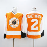 Syracuse Bulldogs Slap Shot Movie #2 Ogie Ogilthorpe 2 Orange College Football Jersey
