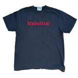 T-shirt Diabolical Embroidered Comfort Color TEE, Alt Fashion, Alternative