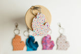 Michigan Printed Wood Keychains