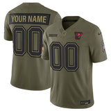 Tampa Bay Buccaneers Active Player Custom Olive 2025 F.U.S.E. Salute to Service Style 2