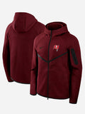 Tampa Bay Buccaneers Red Tech Fleece Full-Zip Windrunner Hoodie
