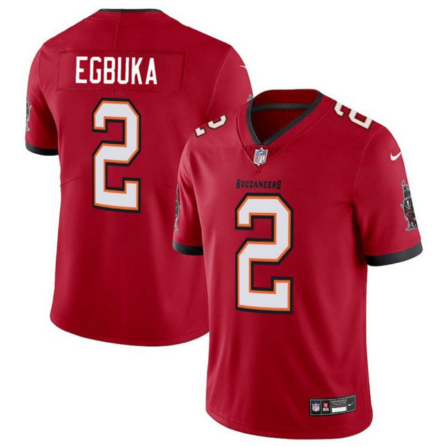 Tampa Bay Buccaneers #2 Emeka Egbuka Red 2025 Draft