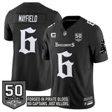 Tampa Bay Buccaneers #6 Baker Mayfield Black F.U.S.E. 50th Season & 4-Star C Patch