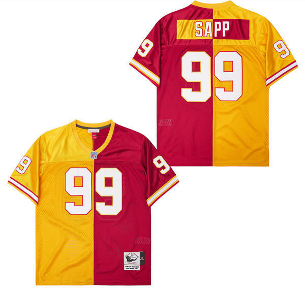 Tampa Bay Buccaneers #99 Warren Sapp Pirates Yellow Red Edition 99 #