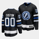 Tampa Bay Lightning Custom 2023-24 Alternate Black Style 1
