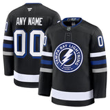 Tampa Bay Lightning Fanatics Alternate Premium Custom Jersey - Black