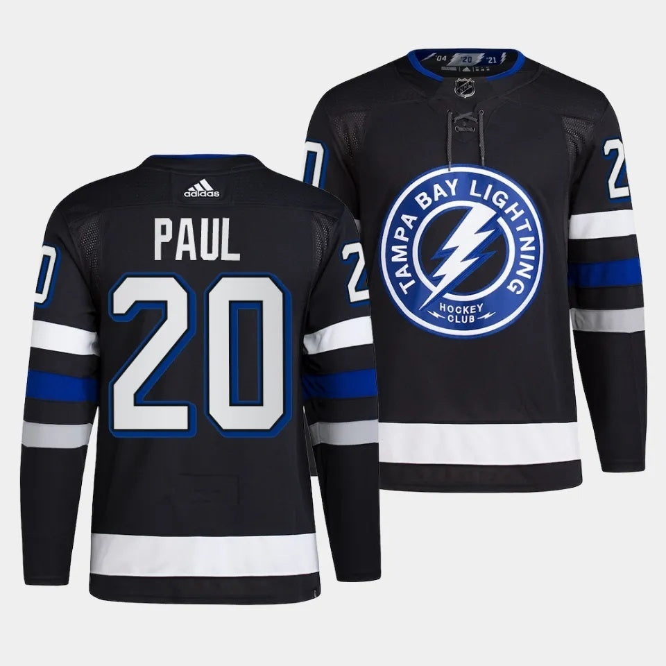 Tampa Bay Lightning #20 Nick Paul 2023-24 Alternate Black