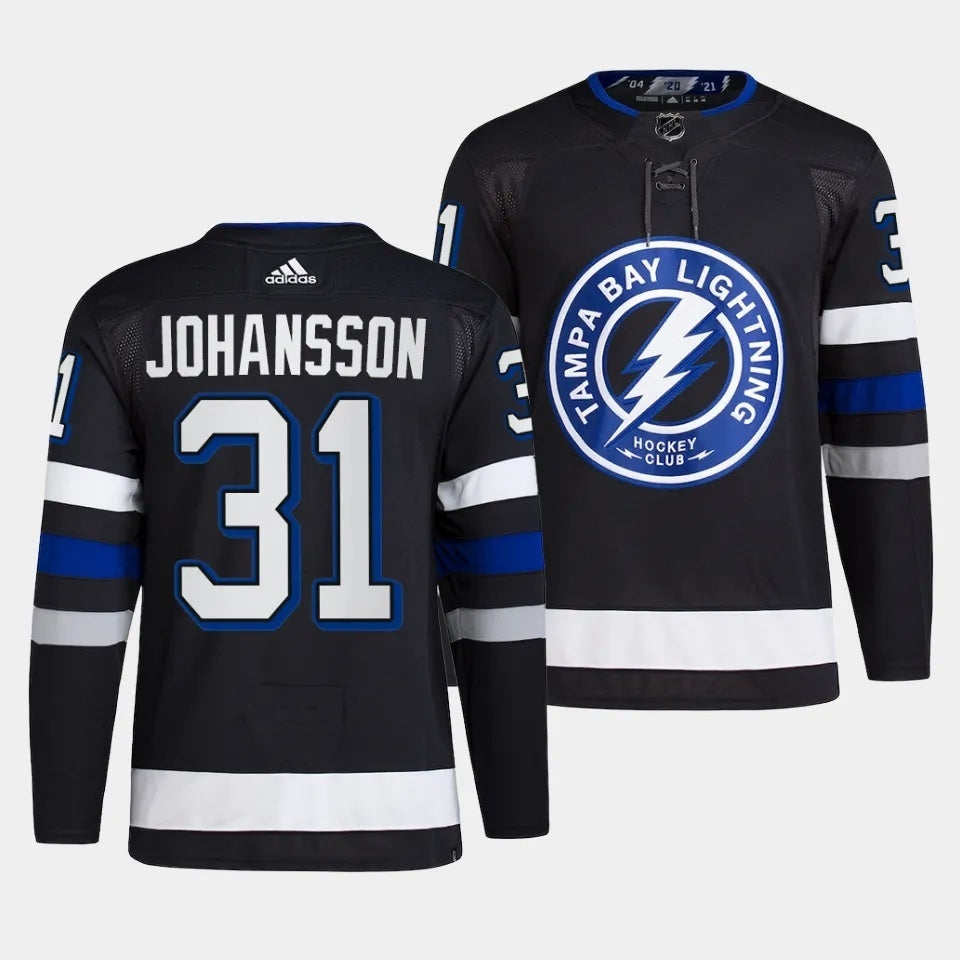 Tampa Bay Lightning #31 Jonas Johansson 2023-24 Alternate Black