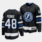 Tampa Bay Lightning #48 Nick Perbix 2023-24 Alternate Black Style 1